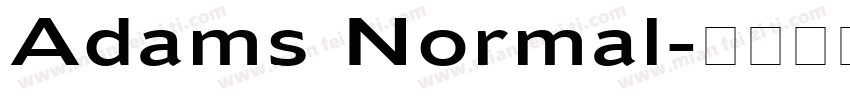 Adams Normal字体转换